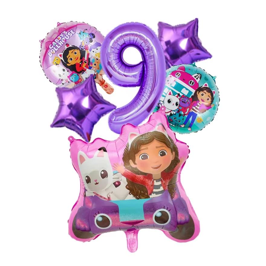 Gabby Dollhouse Birthday Party Favors Gabby Bracelets Stikers Cake Topper Balloons Classroom Rewards Party Pinata Fillers Gifts