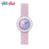 Swatch Flik Flak Детские кварцевые часы Мягко-фиолетовая Звездная ночь