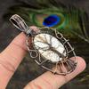 Wild Horse Gemstone Copper Wire Wrap Jewelry Pendant 3.11"