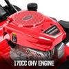 PowerSmart Self Propelled Gas Lawn Mower, 22 In. 170cc OHV Engine High Wheel RWD 3-in-1 with Height Adjustment, Oil Included