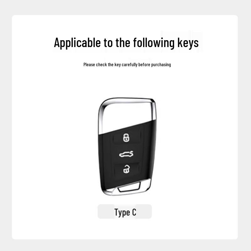 Fits 25 Models: 2025 Passat Key Cover Volkswagen Magotan B8 Metal Leather Shell for Men & Women 330
