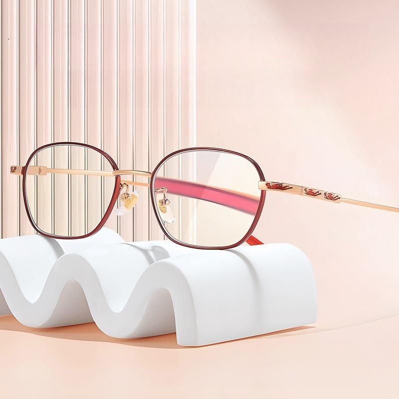 Fashion Metal Oversized Frames Presbyopia Glasses Ultra-Lightweight Reading Glasses ladies's INS Style Popular Eyeglasses