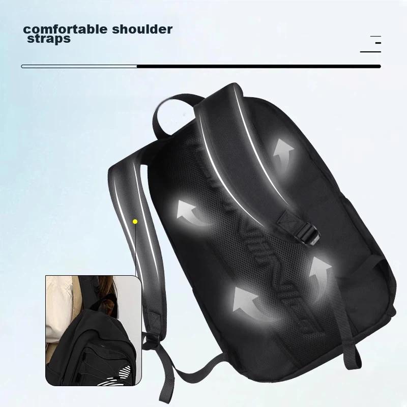 Li-Ning Travel Backpack, Large Capacity, Sport Bag, Blue-Pink, 31L
