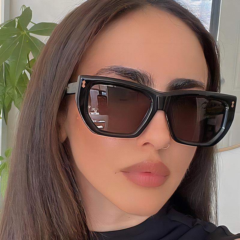 Spring men's and women's sunglasses personalized wear fashion glasses sunscreen large frame sunglasses women