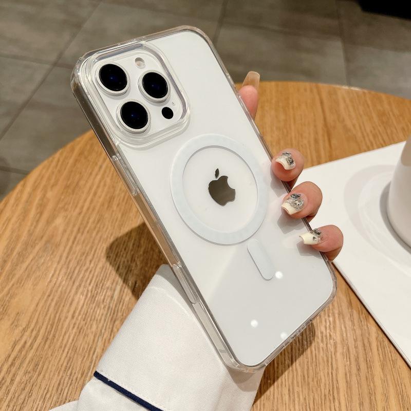 Прозрачный магнитный чехол для камеры AI с сенсорными кнопками для iPhone 16 Pro Max - Ударопрочный