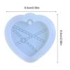 Heart Silicone Resin Mold for Keychain Jewelry Making,DIY Pendant Charms Mold