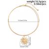Korean Style Gold Choker Hip-hop Sun Pendant Necklace Simple Metal Collar  Women
