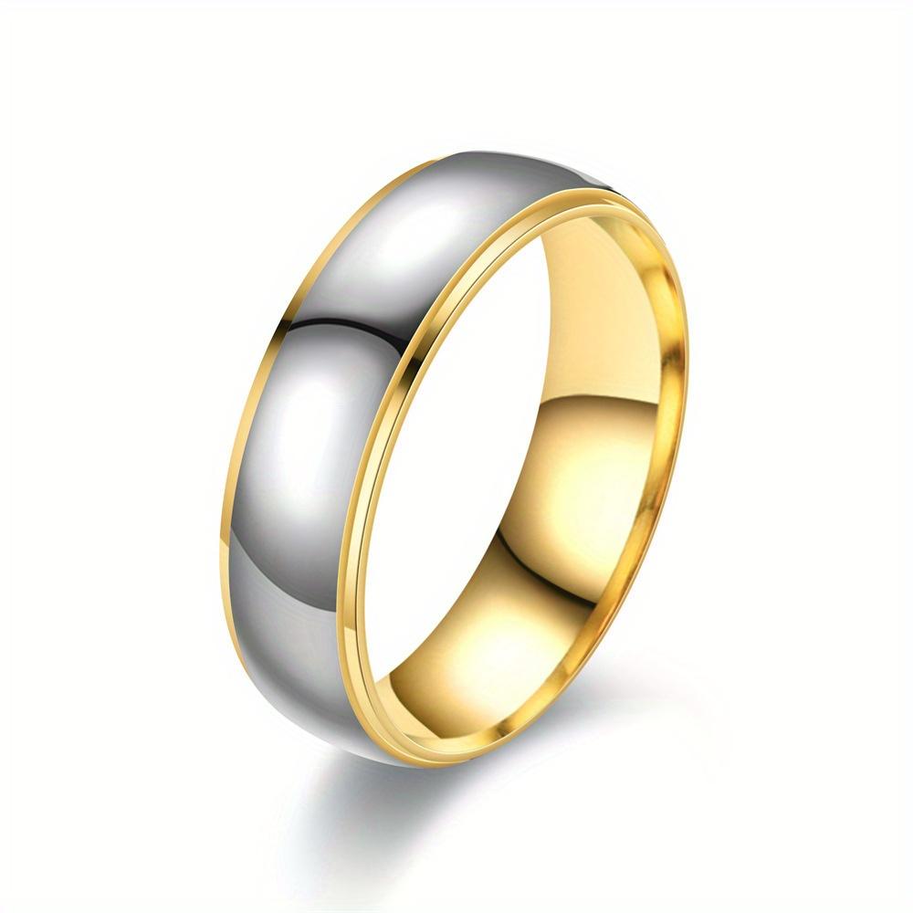 1 шт. Модное и стильное многоцелевое простое модное кольцо из титановой стали, подходит для повседневной носки | В качестве подарка