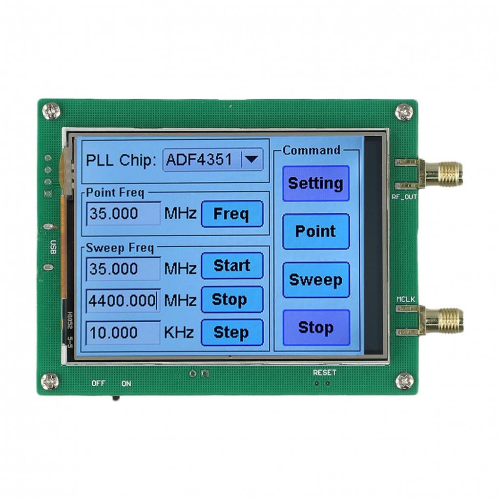 ADF4350ADF4351 РЧ Генератор Интерфейс с Сенсорным Экраном Возможность Управления с ПК