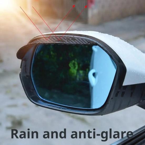 Защитный козырек от дождя для зеркала заднего вида автомобиля ПВХ Автомобильное зеркало Дождевой щиток Водонепроницаемая накладка-дождевик на боковое зеркало для внедорожника грузовика Автомобильные аксессуары