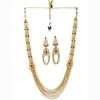 Intriguing Gold Plated Rani Haar Kundan Studded Matinee Necklace Set For Women