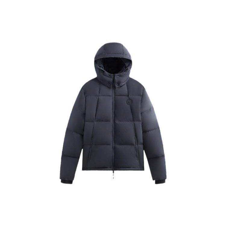 Kith Wrinkle Nylon Midi Puffer Torpedo Unisex Outerwear Blue KHM010393-402
