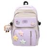Color Block Campus Schoolbag Student Large Capacity Lightweight Backpack for Girls