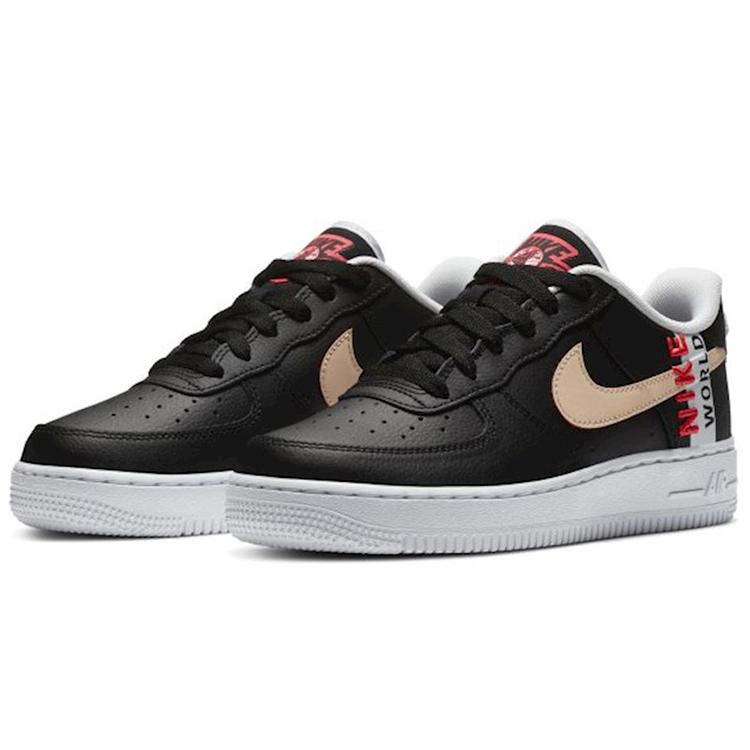 Nike Air Force 1 Low LV8 Worldwide Pack Grey Crimson GS CN8536-001