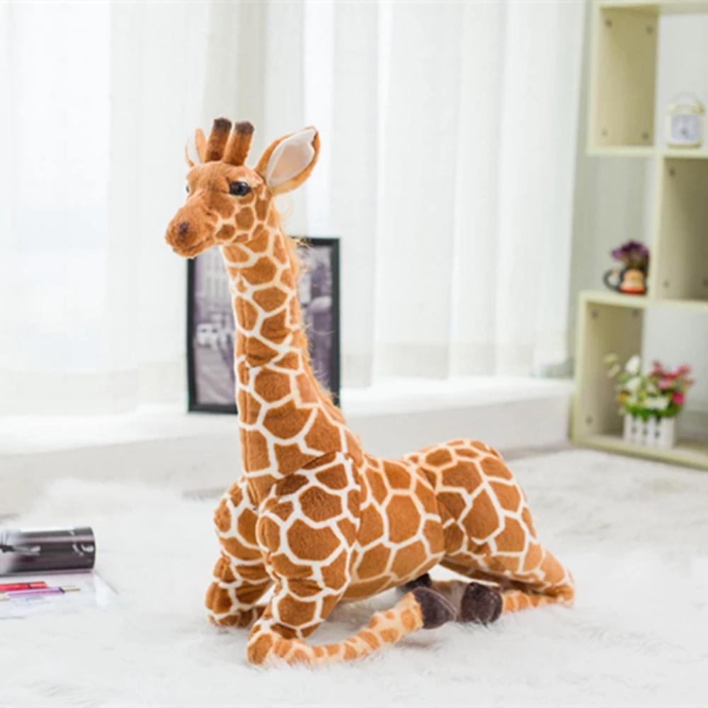 Soft Bedroom Decor Kids Toy Animal Dolls Simulation Giraffe Doll Stuffed Toy Giraffe Plush Toys