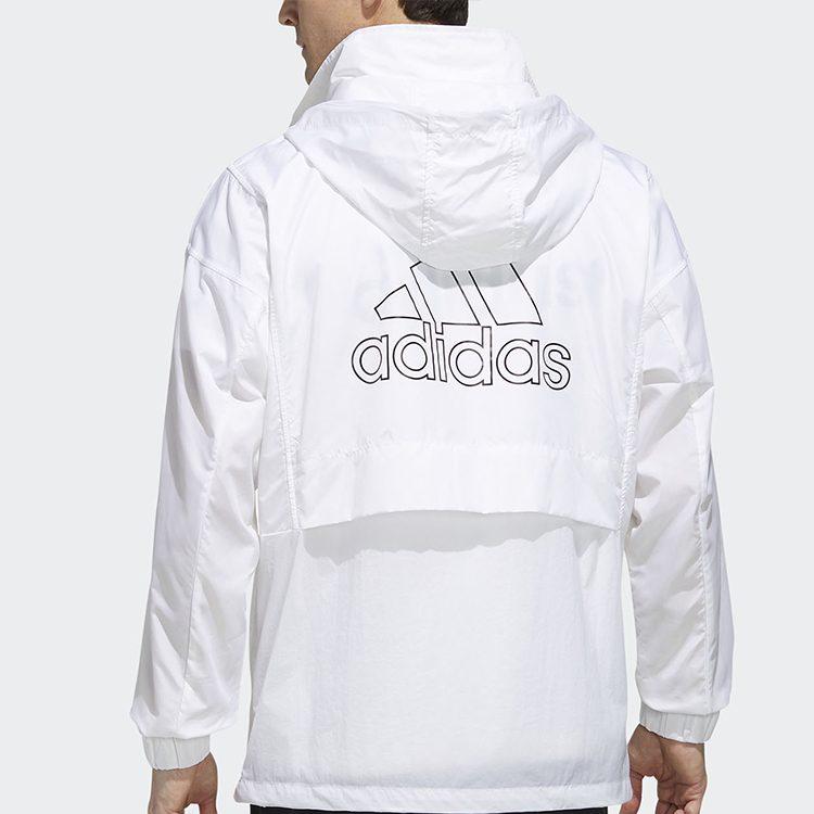 adidas Куртки Мужские Белые С Капюшоном Умеренные Другие FM7518