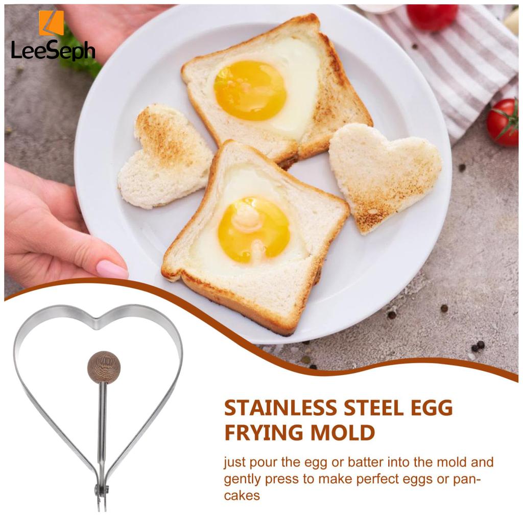 Egg Rings For Frying Eggs, Stainless Steel Ring Molds for Cooking Egg, Egg Ring Mold Cooking Ring In Star Heart Shaped Egg Mold