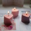 1Pc 3D Heart-Shaped Candle Silicone Mold Diy Handmade Candle Decoration Mold