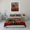 Golden dogs, Christmas truck. Bedding sets Duvet cover sets Duvet covers Pillowcases(1 * Duvet Cover 2 * Pillowcases without duvet insert)