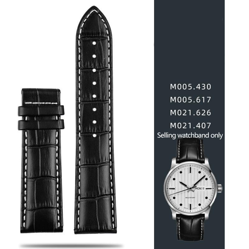 Кожаный ремешок для Mido Helmsman m005 Оранжевый Руль m005614 m005430A Мужская часовая цепочка с браслетом-бабочкой 22 мм 23 мм
