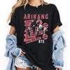 Футболка BTS Arirang World Tour, Концертная футболка Bangtan 2026, Подарок для фаната Kpop Уличная одежда в стиле Hip Hop Оверсайз Футболка с коротким рукавом Повседневная одежда