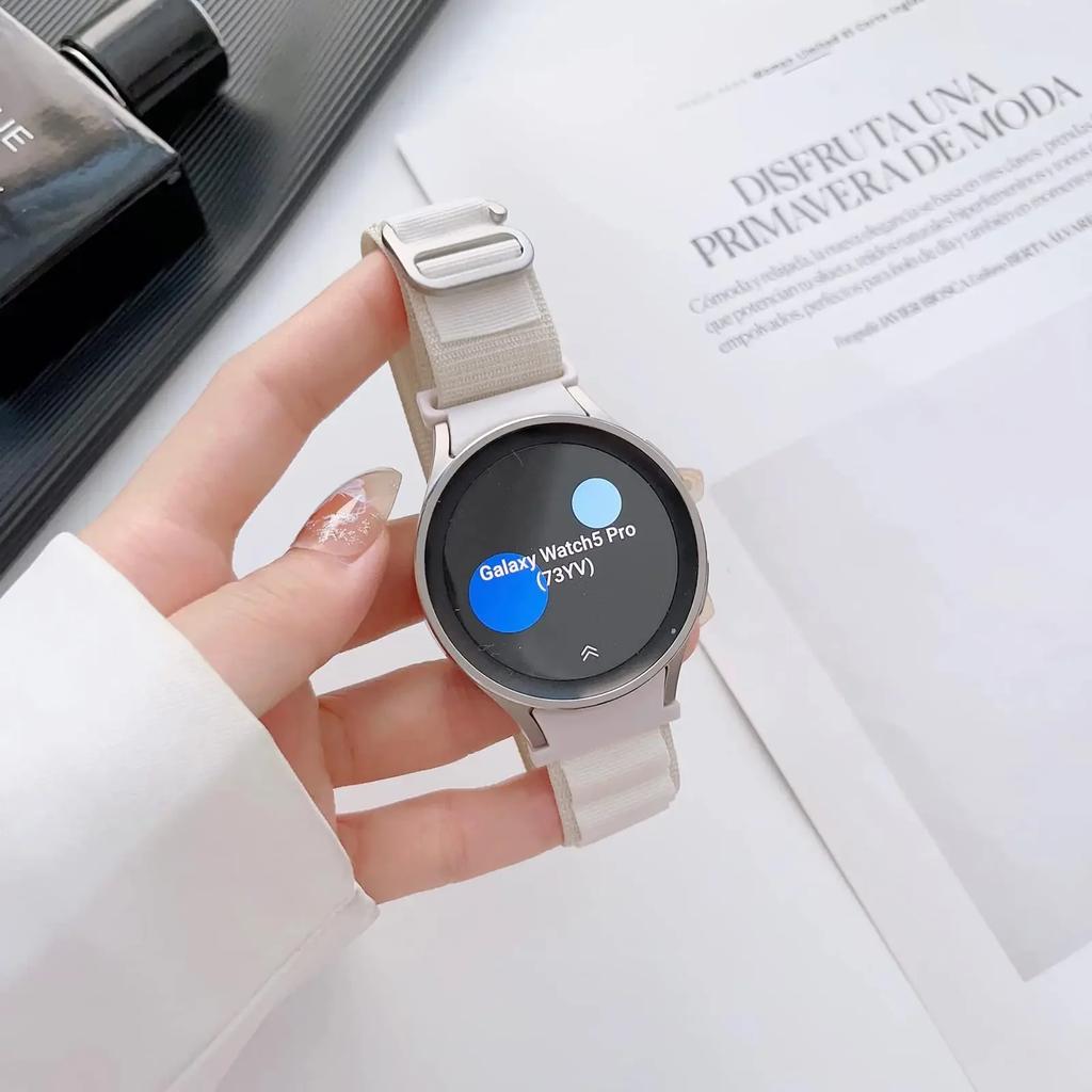 Nylon Alpine Loop For Samsung Galaxy Watch 6 5 Pro 4 44mm 40mm 45mm Band Sport G-hook Bracelet Watch4 6 Classic 43mm 47mm Strap