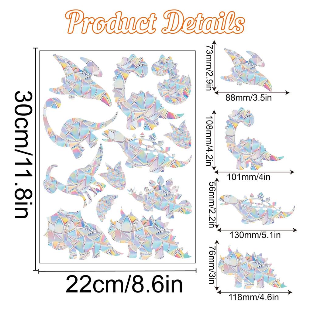 Christmas Rainbow Prism Static Cling Glass Stickers PVC Halloween Window Stickers Sun Catcher Decorative Films