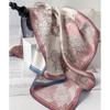14 Momme 100% Natural Twill Silk Scarf for Women Double Side Female Foulard Shawl Wrap Square Neckerchief Hijab Bandana Scarves