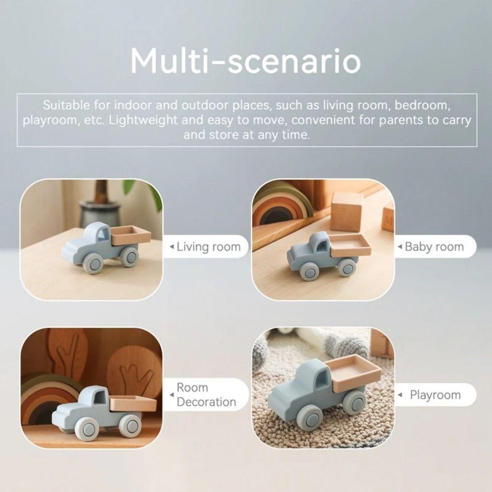 Прорезыватель Игрушка Прорезывание зубов Машинка Без БФА Силиконовая игрушка-машинка для малышей Силиконовая машинка для новорожденных