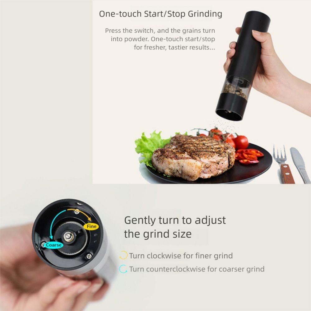 Large Capacity Electric Spices Grinder Ceramic Core Grinding Bottle Kitchen Grinding Tool Cooking