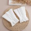 Women Detachable Sleeve Fake Cuffs Female Lace Thin Pleated Flare Sleeve False Cuffs Ruffles Wristband Decorative Accessory