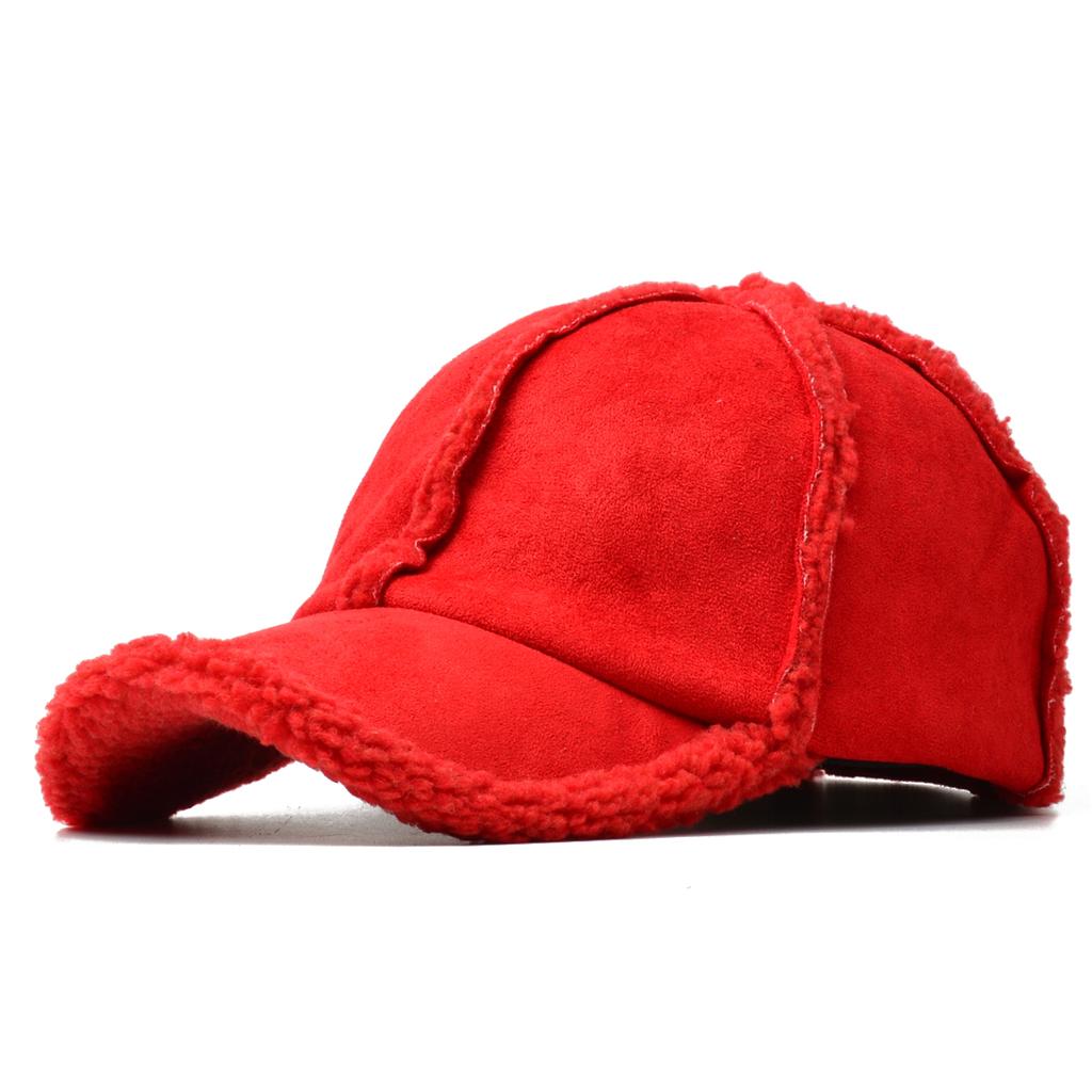 NORTWOOD 2 Styles Winter Suede Velvet Baseball Cap with Hot Thickened Warm Baseball Caps for Men Women Winter Warm Trucker Hats