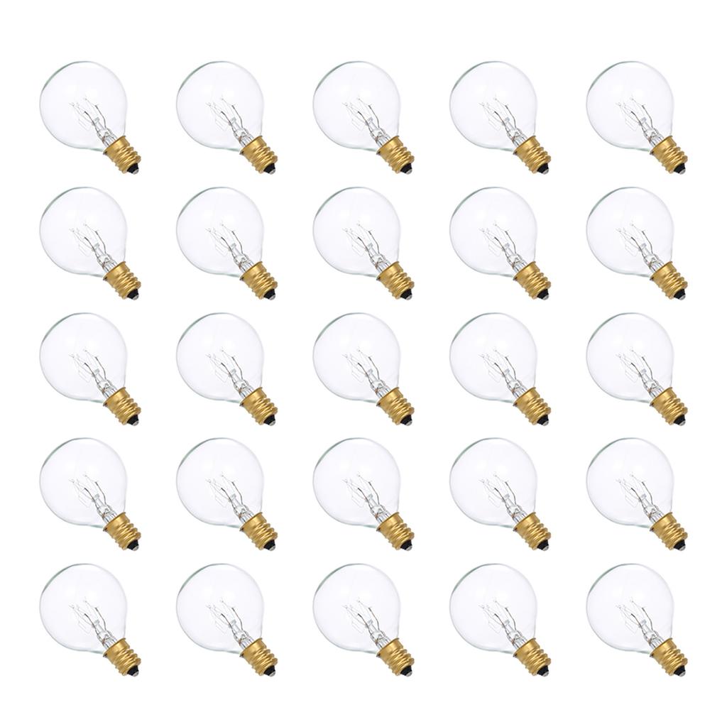 AC230V G40 Globe Вольфрамовая лампа накаливания 25 шт. E12 Цокольный держатель IP44
