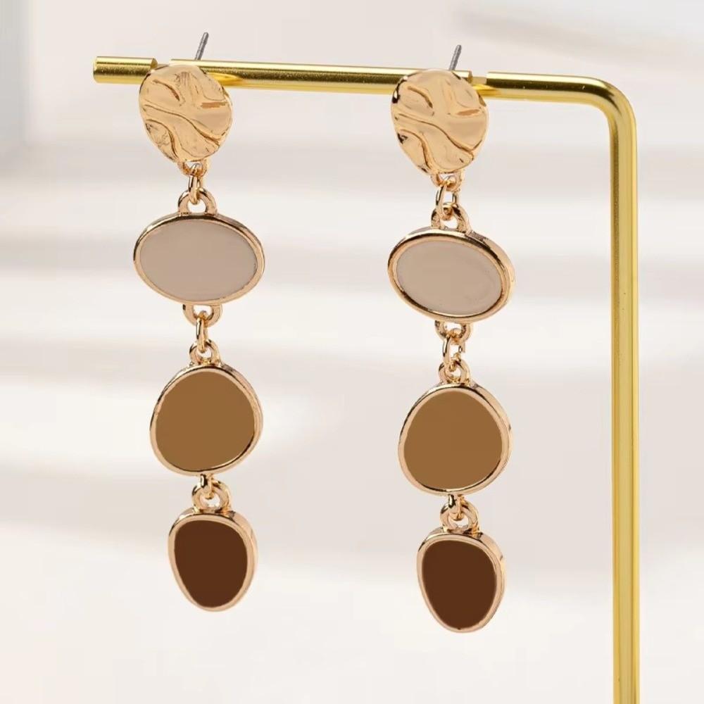 Contrasting Earrings Studs Colorful Women Drop Earrings Fashion Colored Ear Studs Holiday