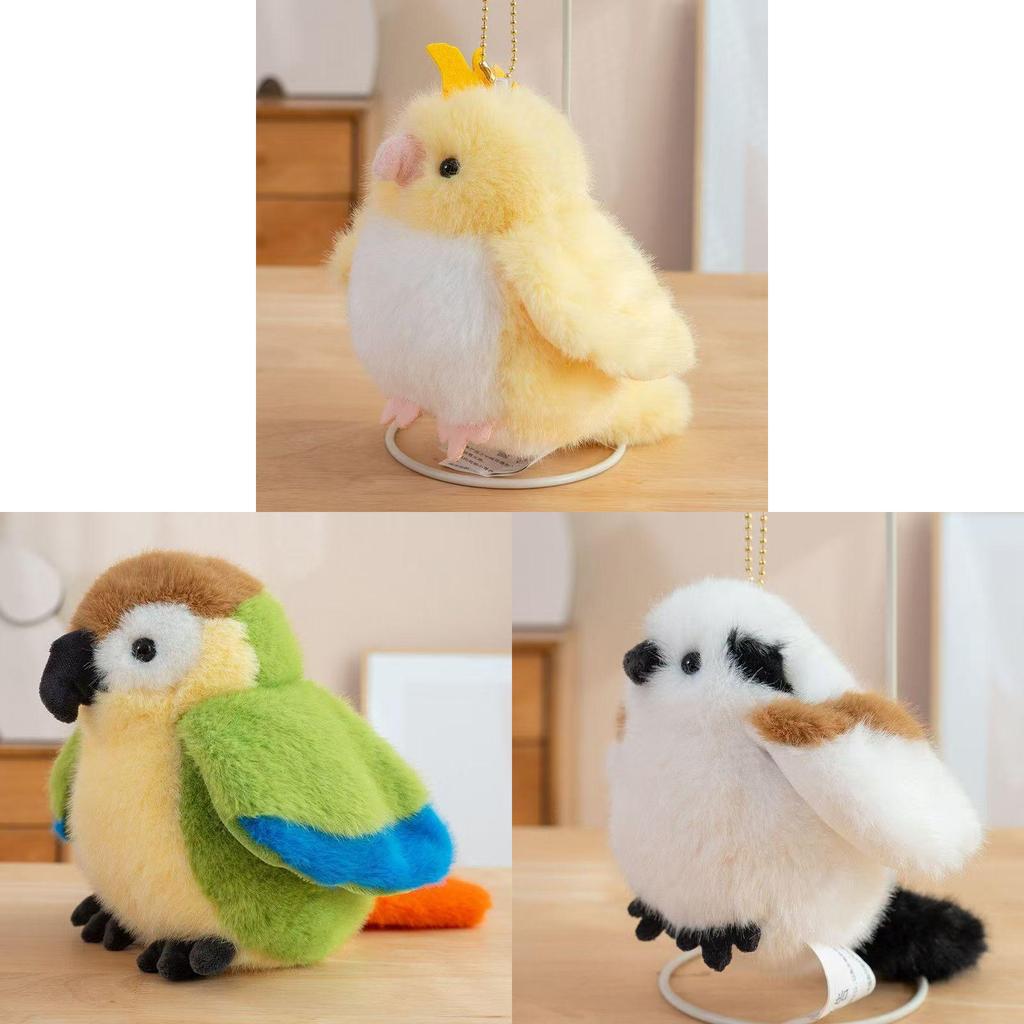 Плюшевая игрушка Животное Попугай и Воробей Мягкие Набивные Фигурки Для Детей Подарок