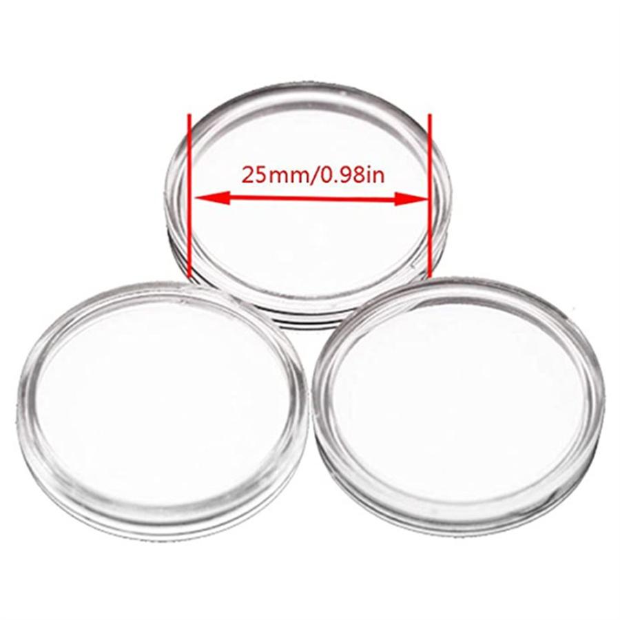 100 шт. 25 мм герметичные капсулы для монет, держатель для хранения, протектор для сувенирных монет