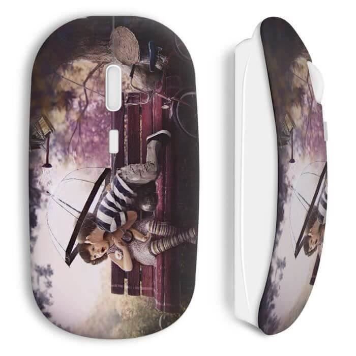 Souris Sans Fil Bisou Enfants Pluie Vintage