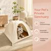 Foldable Dog House Detachable Cooling Dog Cave Cat Bed Portable Pet Tent  Camping Use
