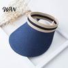 Straw Sun Hat Summer Foldable Hat, Breathable Braided Portable UV Protection for Beach Travel Hiking Headwear