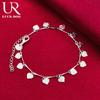 925 Sterling Silver Heart-shaped Bracelet Fashionable Wedding Jewelry