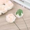 5-50Pcs Artificial Roses Flowers Foam Fake Rose Heads With Stems For DIY Wedding Bouquets Home Party Tables Decorations Supplies