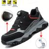 Men'S Safety Shoes Indestructible Work Boots Steel Toe Breathable Industrial Shoes Outdoor Non Slip Construction Work Shoes