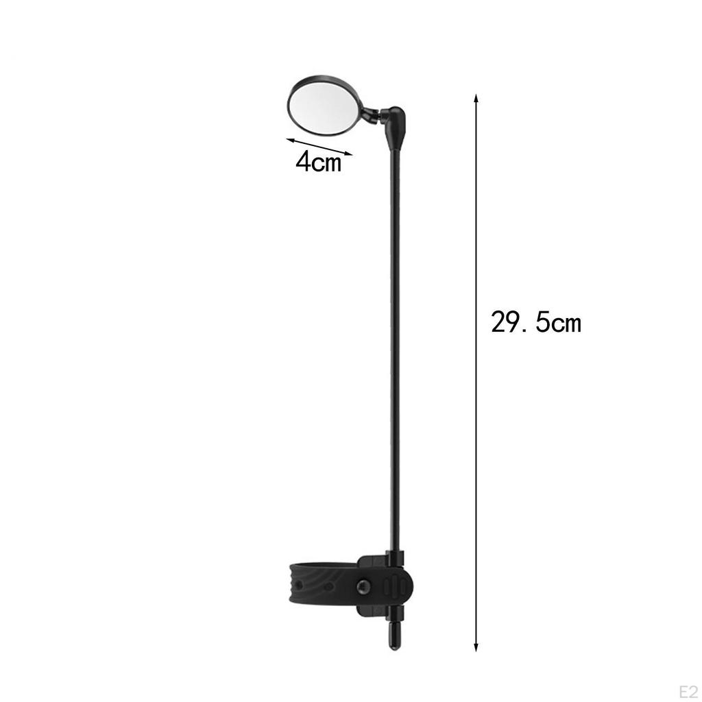 Зеркало для велосипедного шлема, велосипедный стержень из алюминиевого сплава, вид сзади