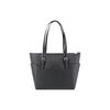 Michael Kors Mk Charlotte Винтажная Однотонная Сумка-тоут Большой Вместимости с Подвеской-логотипом для Поездок на Работу и Покупок Женская тоут Черная 35T0GCFT7L-BLACK