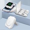 3 in 1 Magnetic Wireless Charger with Storage Drawer, 15W Foldable Charging Station