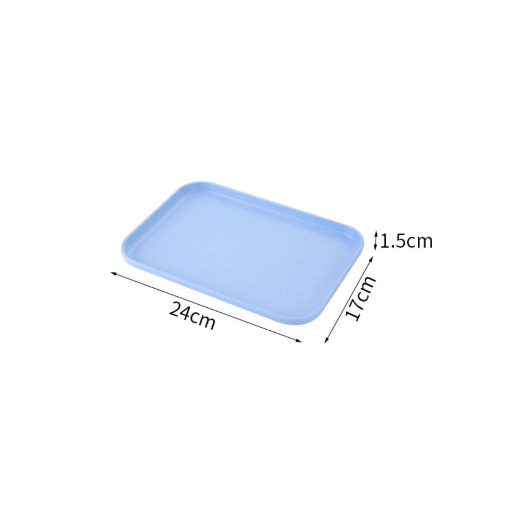 Лоток для столовых приборов Прямоугольный пластиковый лоток для хранения Пшеничная соломенная подставка Новая форма для хлеба Школьный обед