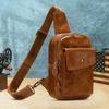 Сумка-слинг из натуральной кожи, Мужская сумка через плечо, Повседневная сумка для поездок, Мужская сумка, Одноплечевая сумка