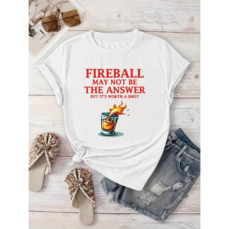 The Fireball May Not Be The Solution,a Short-Sleeve T-Shirt for Spring and Summer Vacations, Women'S Sportswear, New Women'S Clothing