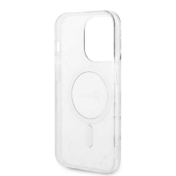 Etui do iPhone 14 Pro Guess Marble MagSafe Czarny