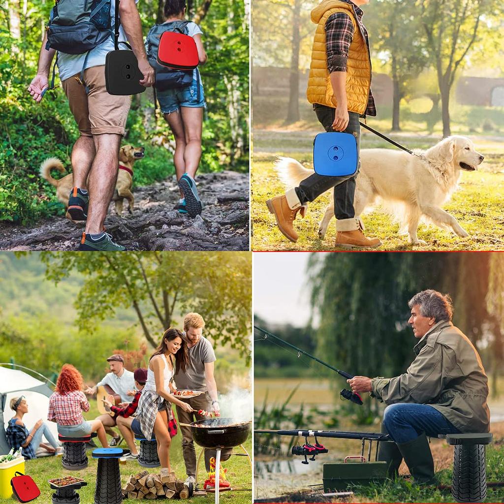 Aokyda Folding Chair with Soft Square Cushion and Storage Lightweight and Portable Camping Load Capacity 10 Height Suitable for Indoors and Bag,